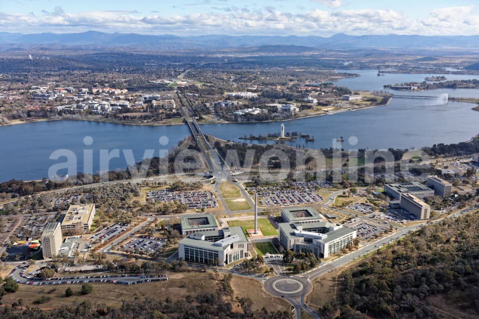 Aerial Image of Australian-American Memorial Looking South-West