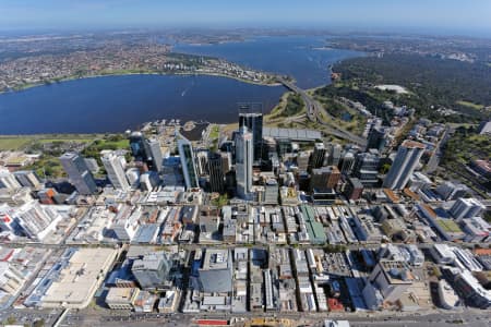 Aerial Image of PERTH CBD LOOKING SOUTH-WEST