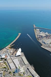Aerial Image of FREMANTLE HARBOUR ENTRANCE LOOKING WEST