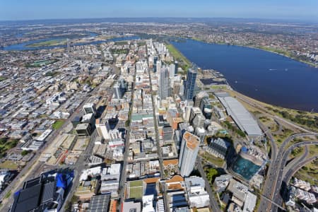 Aerial Image of PERTH CBD LOOKING SOUTH-EAST