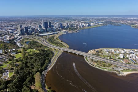 Aerial Image of SOUTH PERTH LOOKING NORTH-WEST