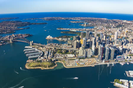 Aerial Image of BARANGAROO & SYDNEY CBD