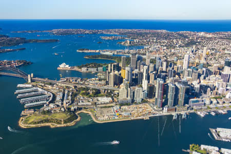 Aerial Image of BARANGAROO & SYDNEY CBD