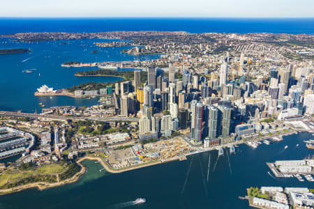 Aerial Image of BARANGAROO & SYDNEY CBD