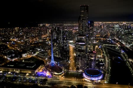 Aerial Image of MELBOURNE NIGHT SERIES