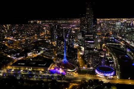 Aerial Image of MELBOURNE NIGHT SERIES