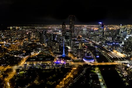 Aerial Image of MELBOURNE NIGHT SERIES