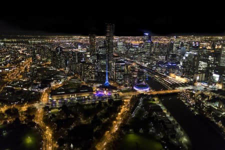 Aerial Image of MELBOURNE NIGHT SERIES
