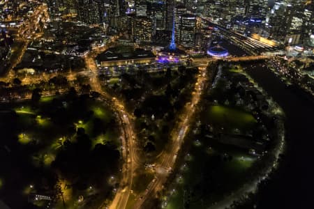 Aerial Image of MELBOURNE NIGHT SERIES