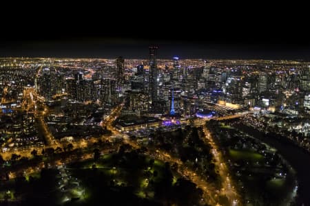 Aerial Image of MELBOURNE NIGHT SERIES