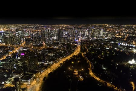 Aerial Image of MELBOURNE NIGHT SERIES