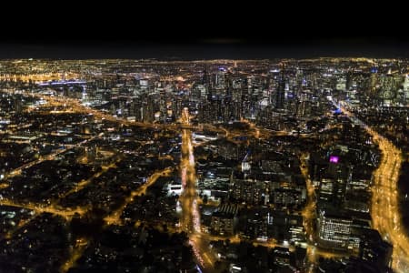 Aerial Image of MELBOURNE NIGHT SERIES