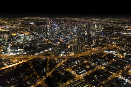 Aerial Image of MELBOURNE NIGHT SERIES