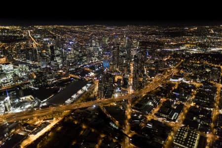 Aerial Image of MELBOURNE NIGHT SERIES