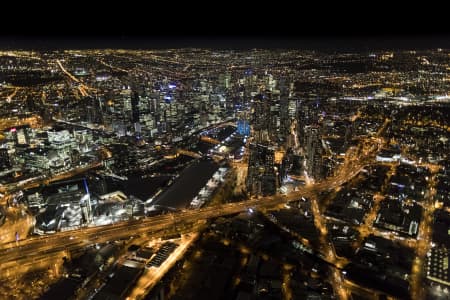 Aerial Image of MELBOURNE NIGHT SERIES