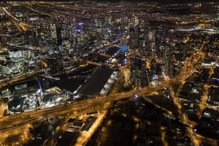 Aerial Image of MELBOURNE NIGHT SERIES