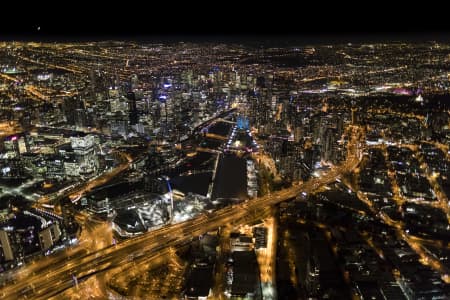 Aerial Image of MELBOURNE NIGHT SERIES