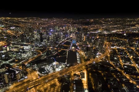 Aerial Image of MELBOURNE NIGHT SERIES