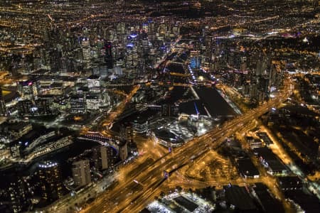 Aerial Image of MELBOURNE NIGHT SERIES