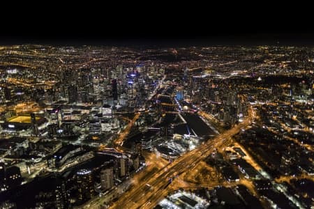 Aerial Image of MELBOURNE NIGHT SERIES