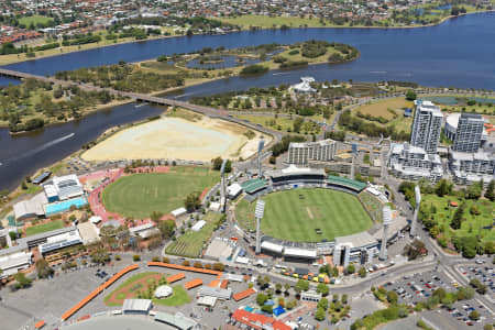 Aerial Image of WACA GROUND VIEWED FROM THE NORTH