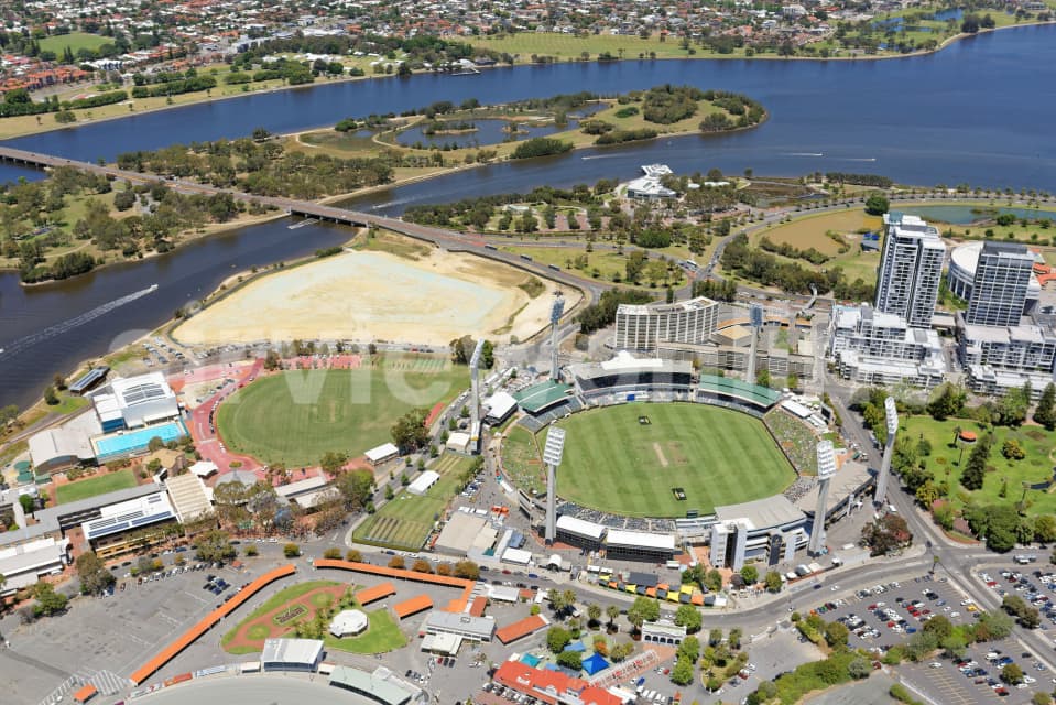 Aerial Image of WACA Ground Viewed From The North