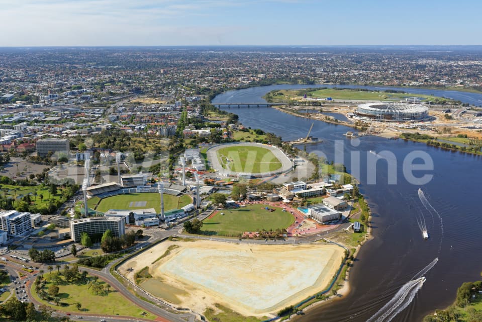 Aerial Image of WACA Ground And Gloucester Park Looking North