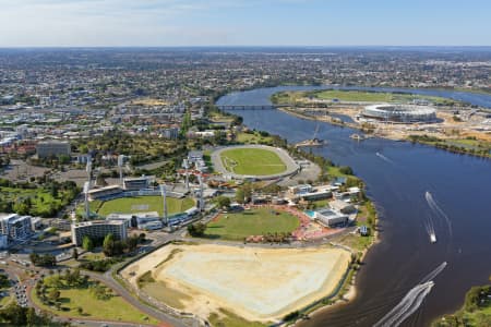 Aerial Image of WACA GROUND AND GLOUCESTER PARK LOOKING NORTH