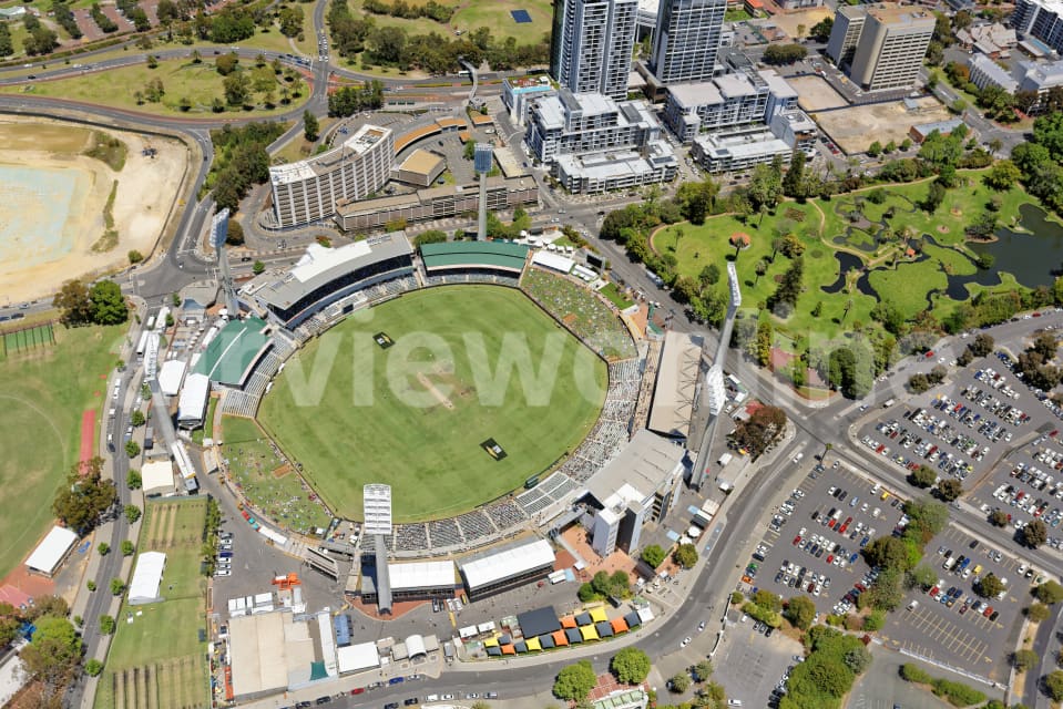 Aerial Image of Looking Down On The WACA Ground