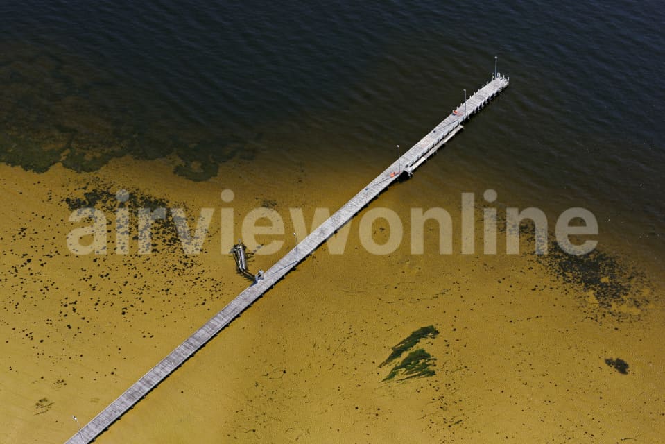 Aerial Image of Looking Down Upon Como Jetty