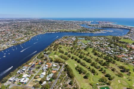 Aerial Image of MOSMAN PARK GOLF CLUB LOOKING SOUTH-WEST