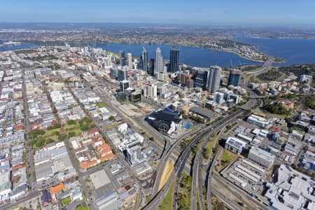 Aerial Image of PERTH CBD FROM THE NORTH