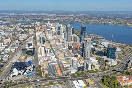 Aerial Image of PERTH CBD FROM THE NORTH-WEST