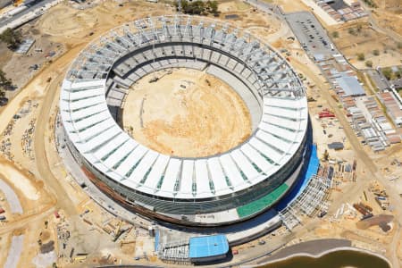 Aerial Image of LOOKING DOWN ON THE NEW PERTH STADIUM