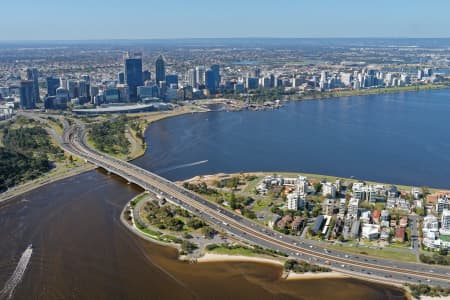 Aerial Image of SOUTH PERTH LOOKING NORTH-WEST