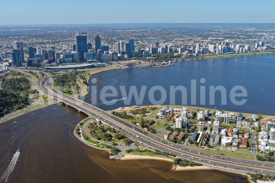 Aerial Image of South Perth Looking North-West