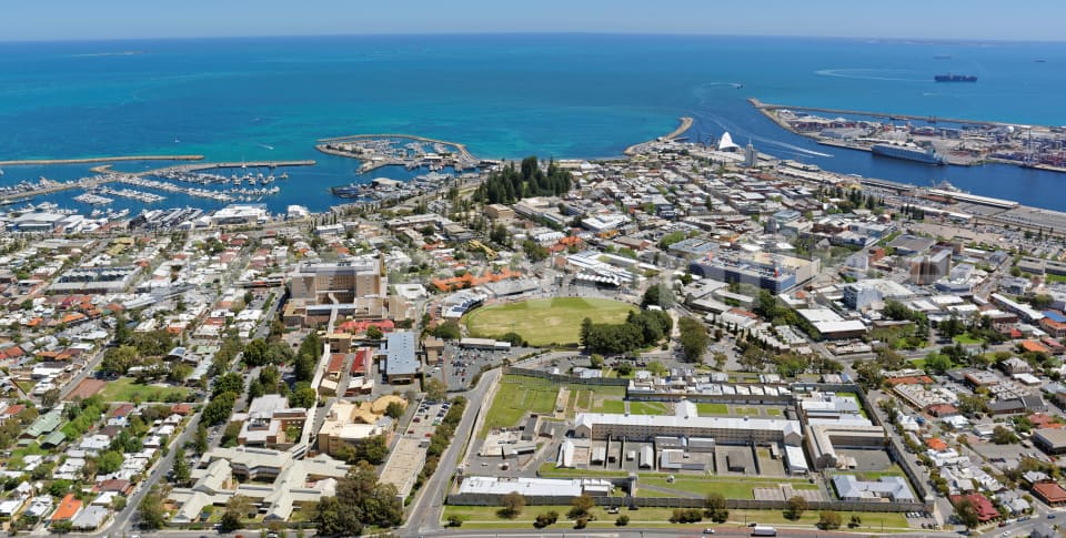 Aerial Image of Panorama Of Fremantle Prison And City, Looking West