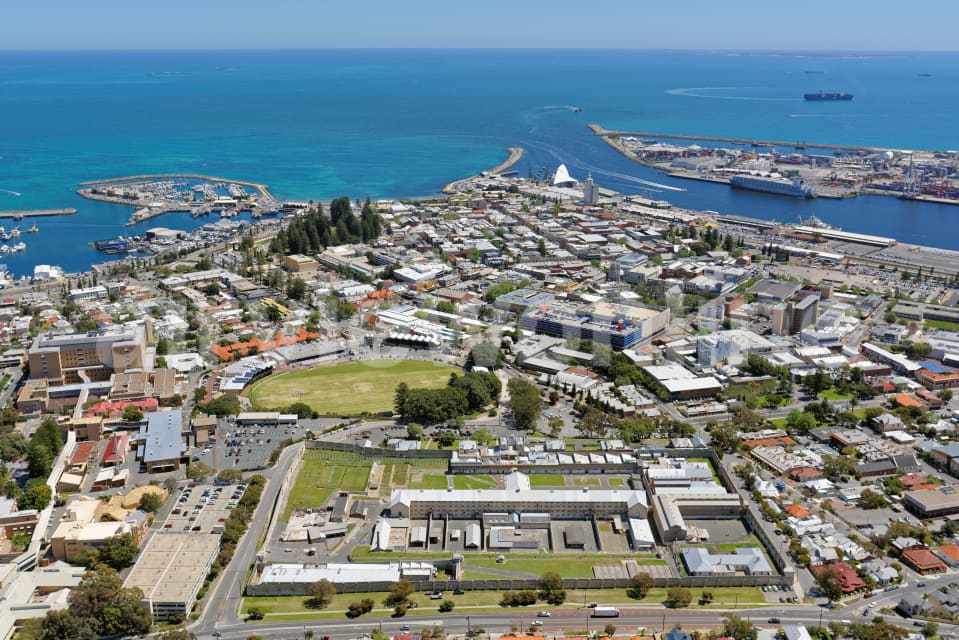 Aerial Image of Fremantle Prison And City Looking West