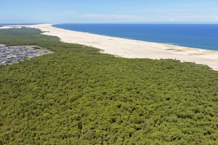 Aerial Image of FERN BAY BEACH LOOKING EAST