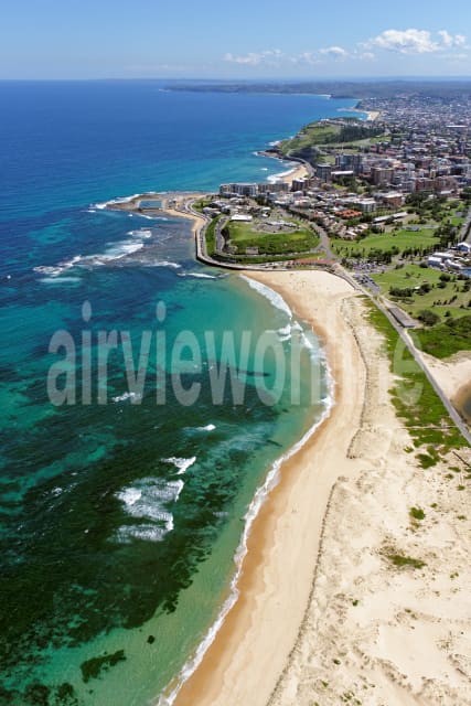 Aerial Image of Nobbys Beach Looking South-West