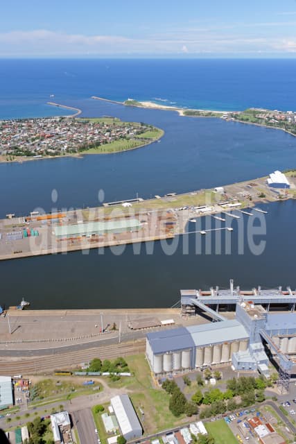 Aerial Image of Port Of Newcastle Looking East To Stockton