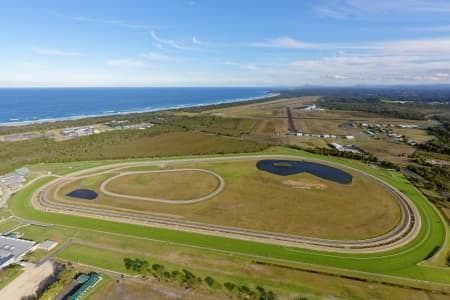 Aerial Image of COFFS HARBOUR RACECOURSE AND AIRPORT