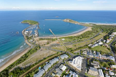 Aerial Image of JETTY BEACH, COFFS HARBOUR, LOOKING SOUTH-EAST
