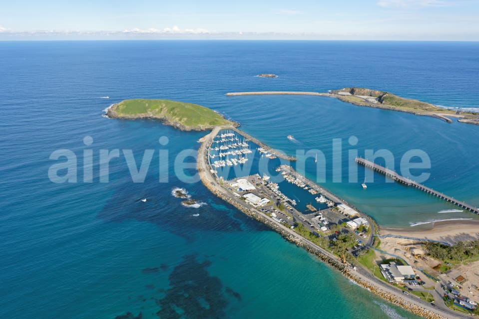 Aerial Image of Coffs Harbour Marina Looking South-East