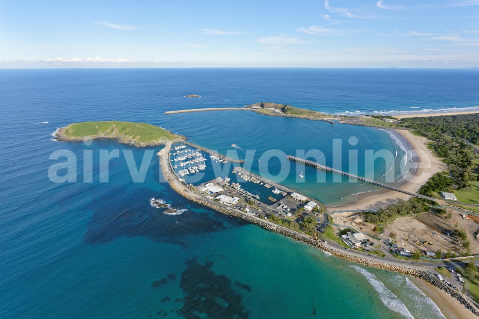 Aerial Image of Coffs Harbour Marina Looking South-East
