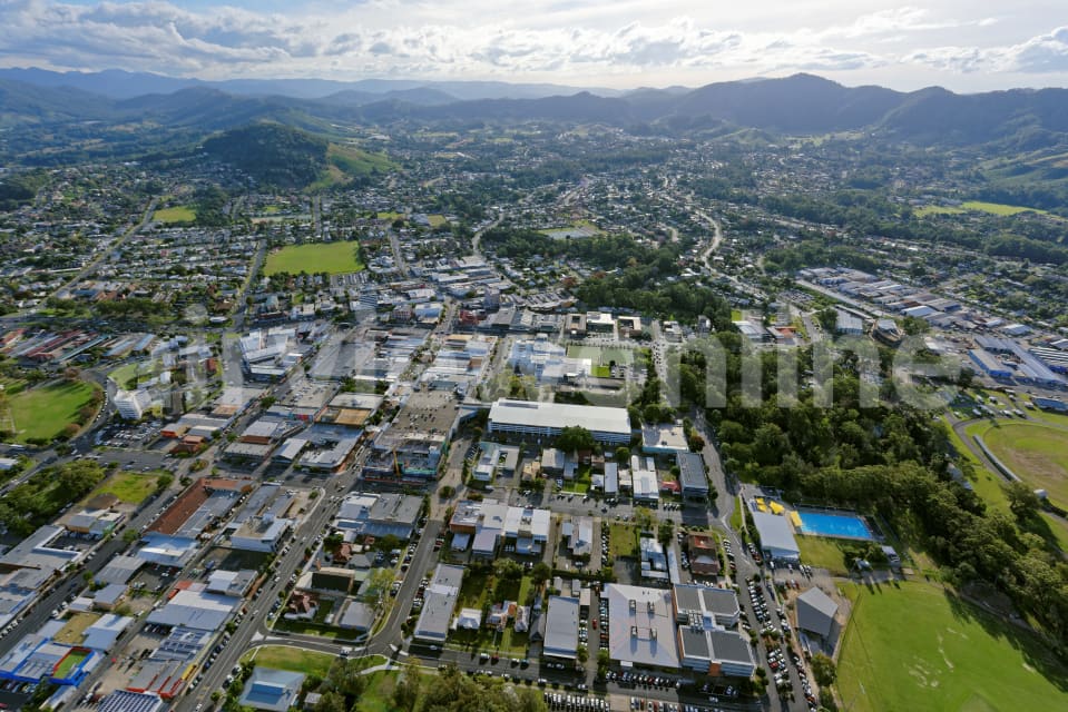 Aerial Image of Coffs Harbour Looking West