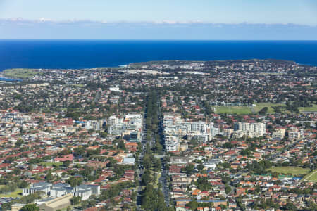 Aerial Image of ANZAC PARADE, MAROUBRA