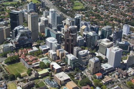 Aerial Image of NORTH SYDNEY CLOSE UP