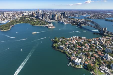 Aerial Image of KIRRIBILLI AND  SYDNEY HARBOUR