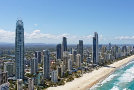Aerial Image of SURFERS PARADISE CBD, LOOKING NORTH-WEST
